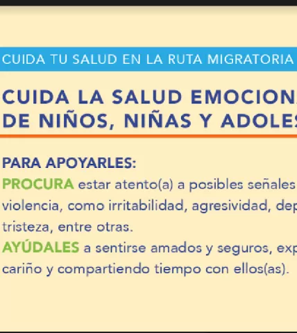 Mensajes Protección de la ruta - Durante tu ruta Cuida tu salud Salud emocional 2