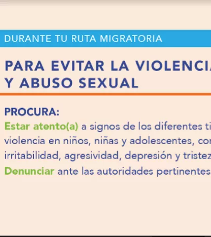 Mensajes Protección de la ruta - Durante tu ruta Evita explotacion y trafico 1