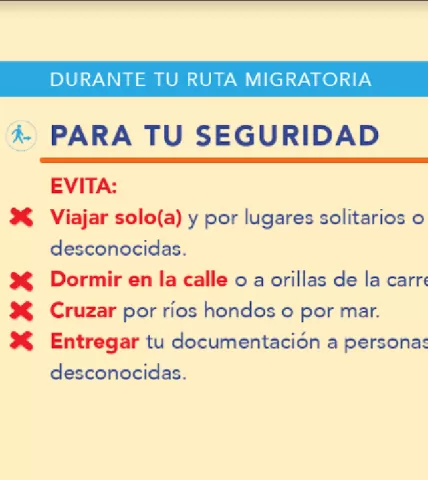 Mensajes Protección de la ruta - Durante tu ruta Seguridad Evita 1