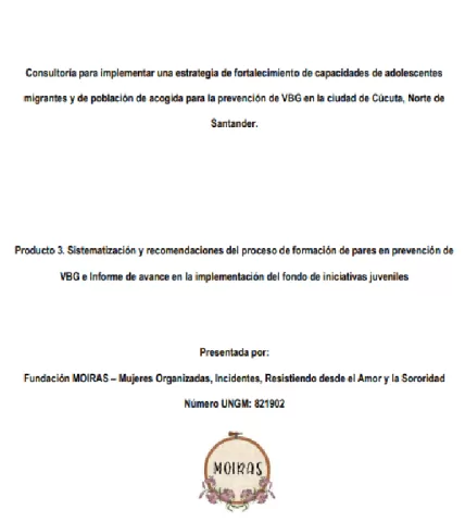 Moiras - Metodologia para prevención de VBG