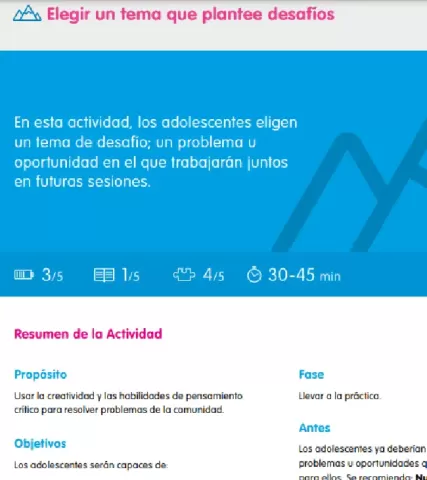 Elegir un tema que plantee desafíos