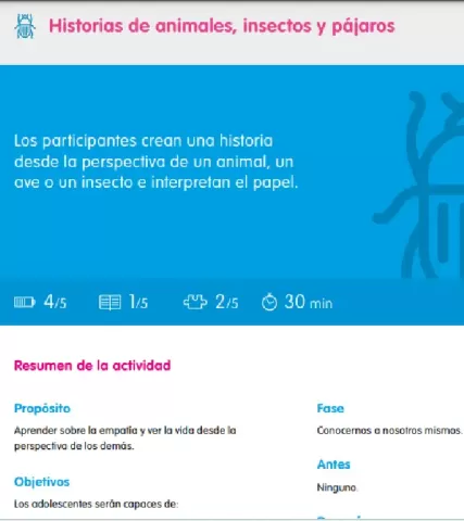 Historias de animales, insectos y pájaros